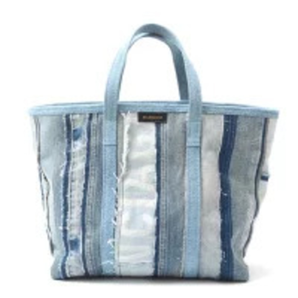 Balenciaga bag tote shoulder Barbes denim blue - Picture 1 of 10